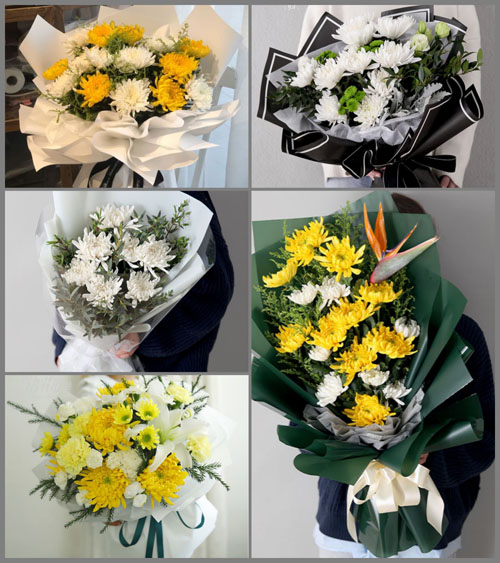 山东莱芜莱城区张家洼街道南山子后村白事花束代送